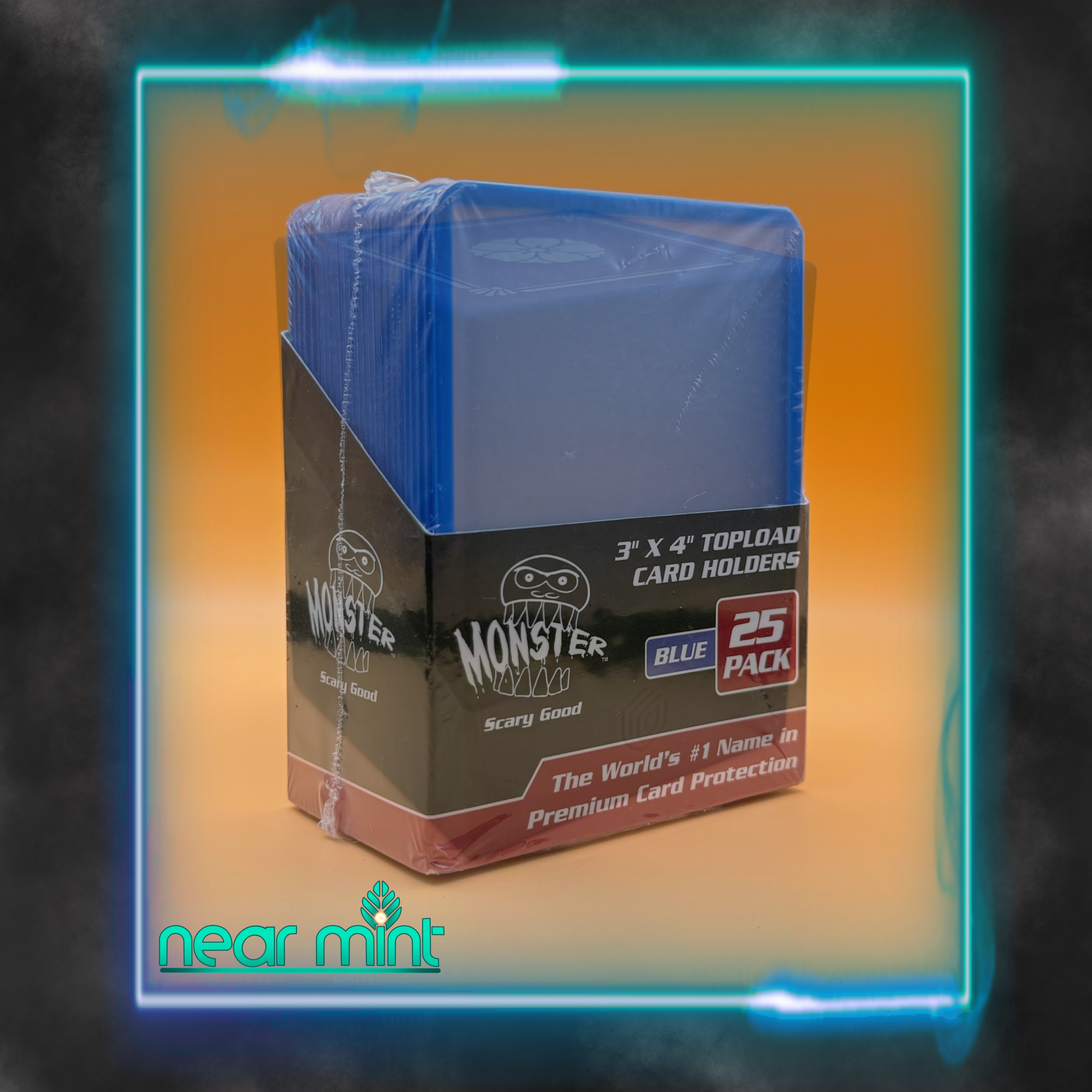 Monster Topload Premium Card Holders 25 Count (Blue)