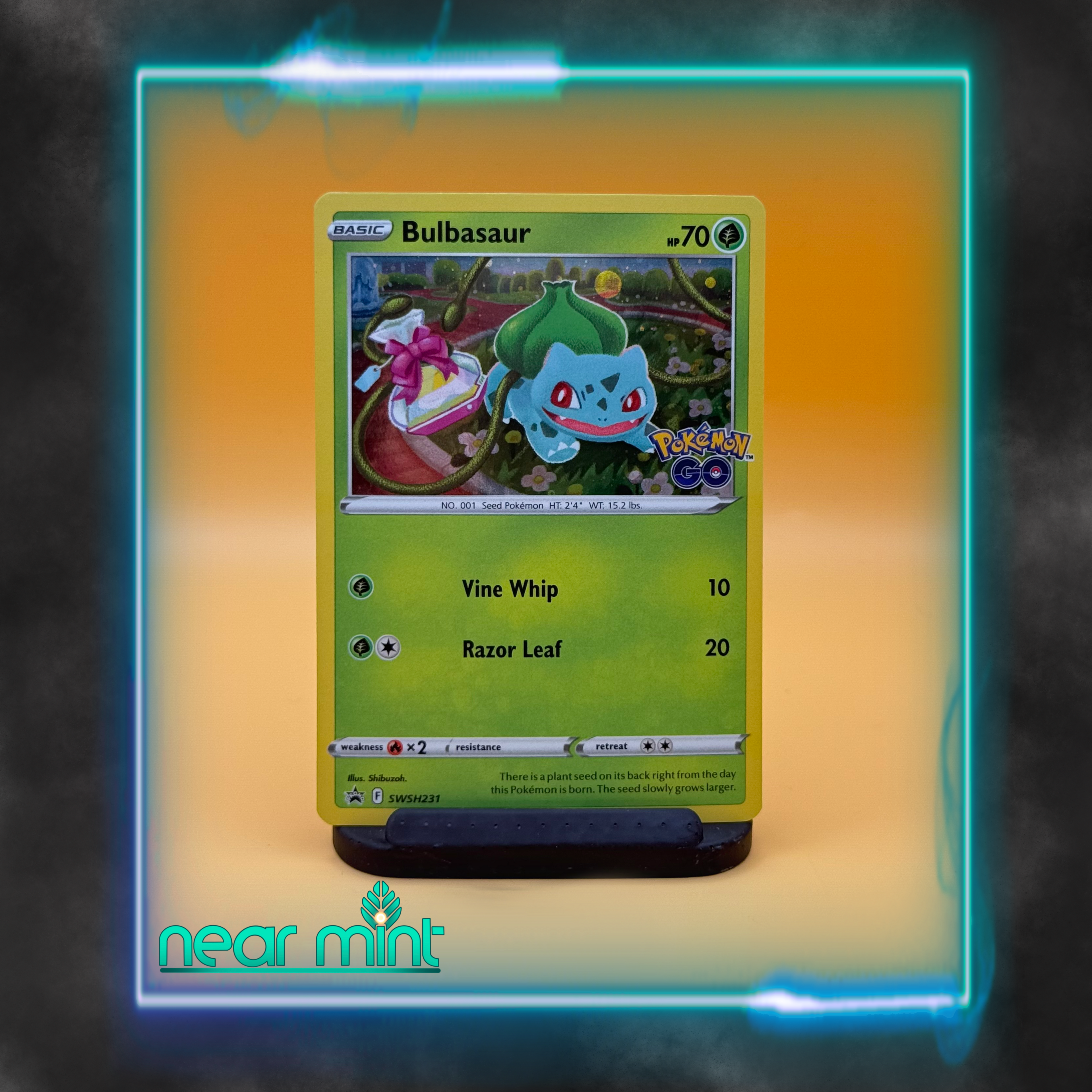 Bulbasaur Pokemon Go SWSH 231 Black Star Promo