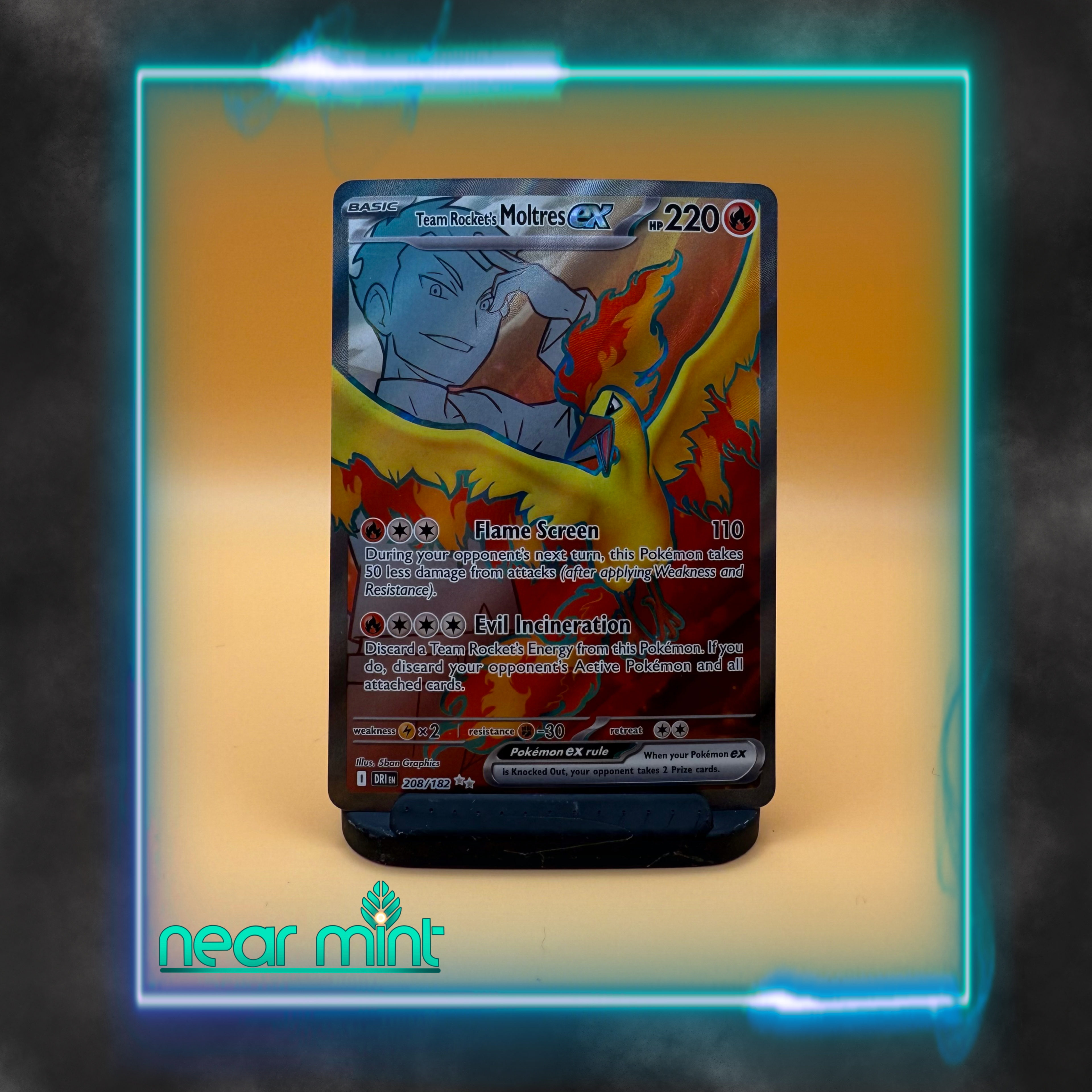 Team Rocket's Moltres ex DRI 208/182