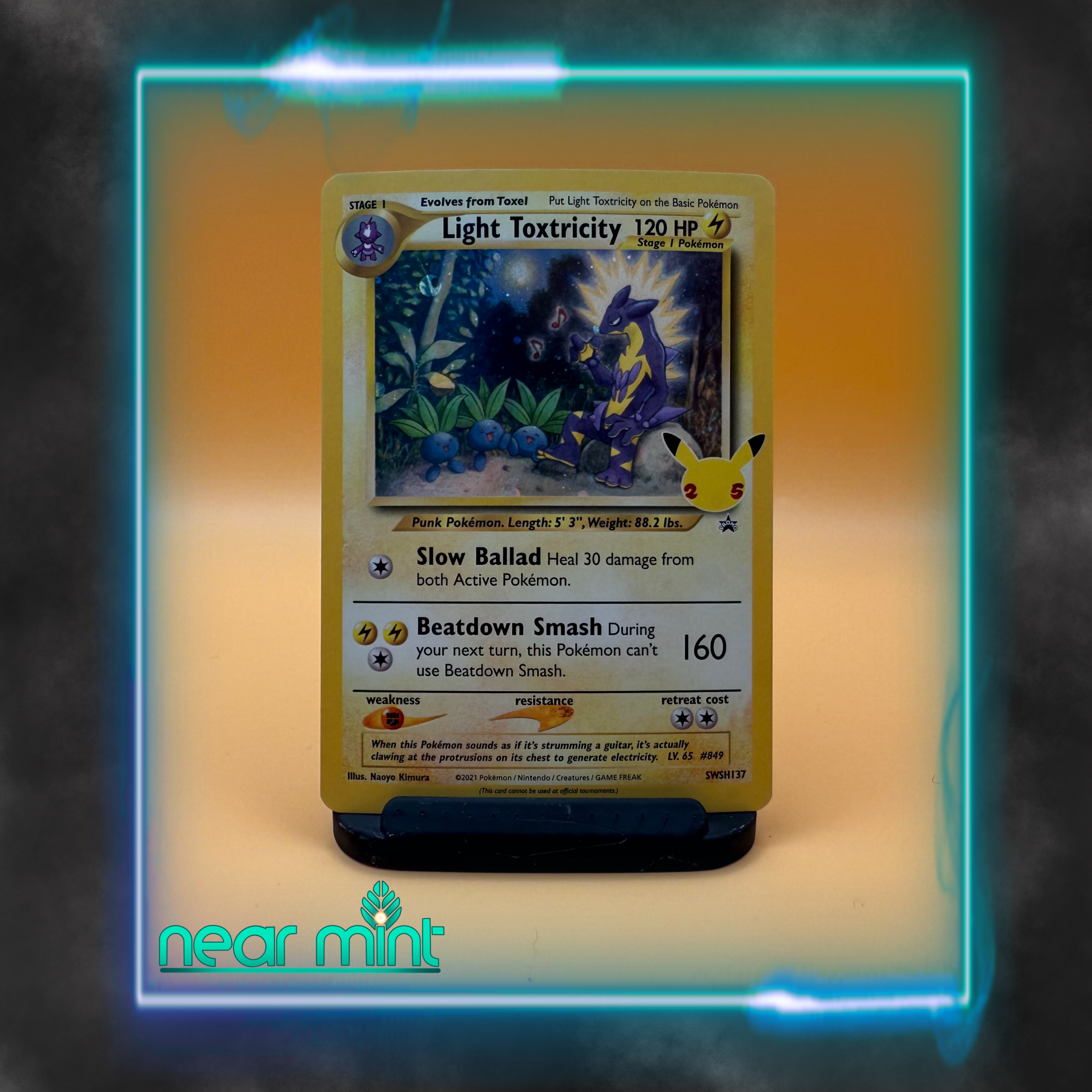 Light Toxtricity SWSH 137 Black Star Promo